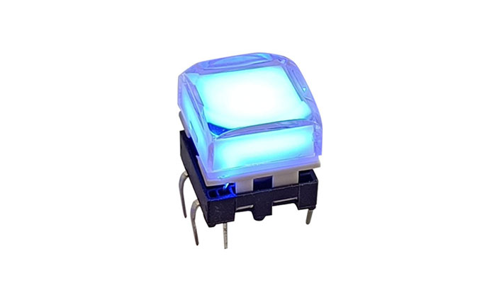 12VDC 50mA  LED Tact switch  ​
