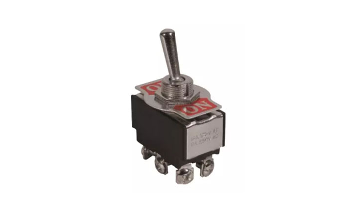 20A 250VAC 2 Way Black Toggle Switch